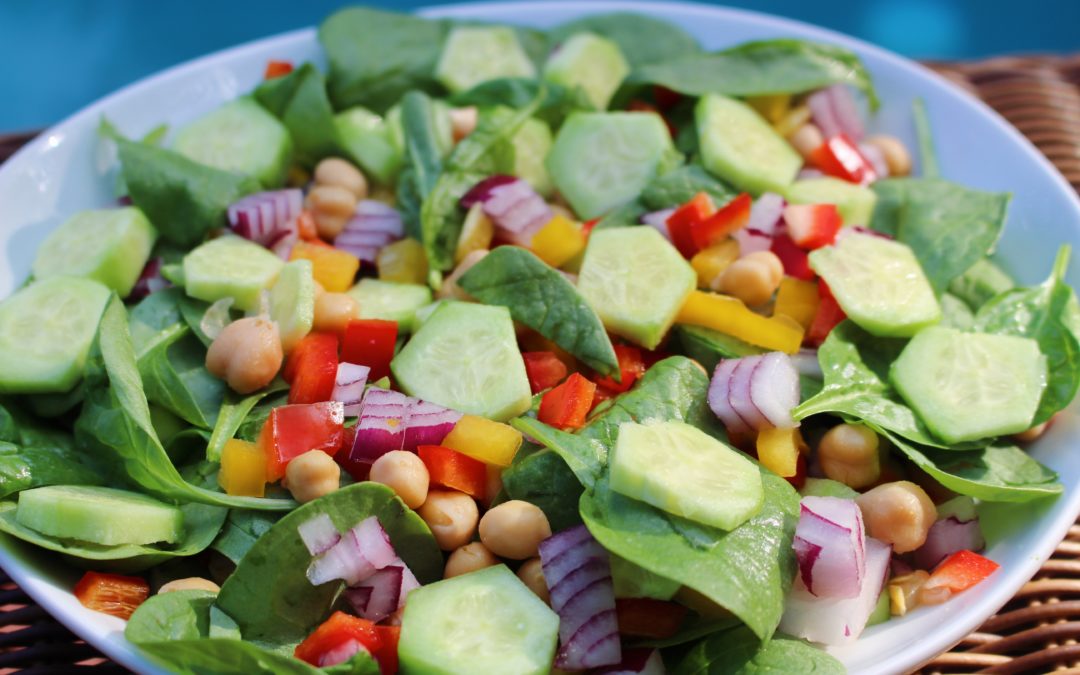 Tasty Chickpea Spinach Salad