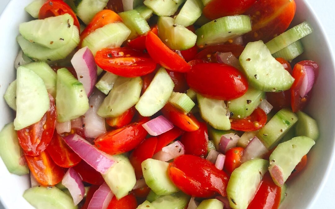 Tangy Cucumber & Tomato Salad