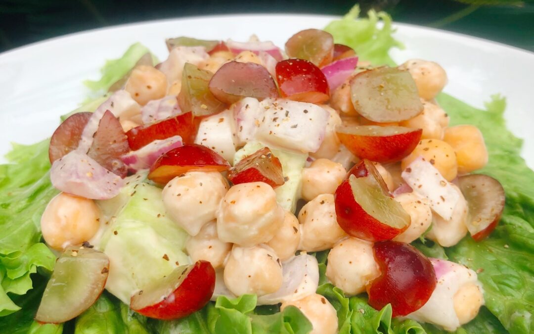 Chickpea Salad with Lemon Tahini Dressing