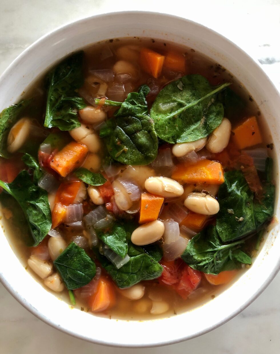 Mediterranean White Bean Soup Core Nutrition Health Wellness