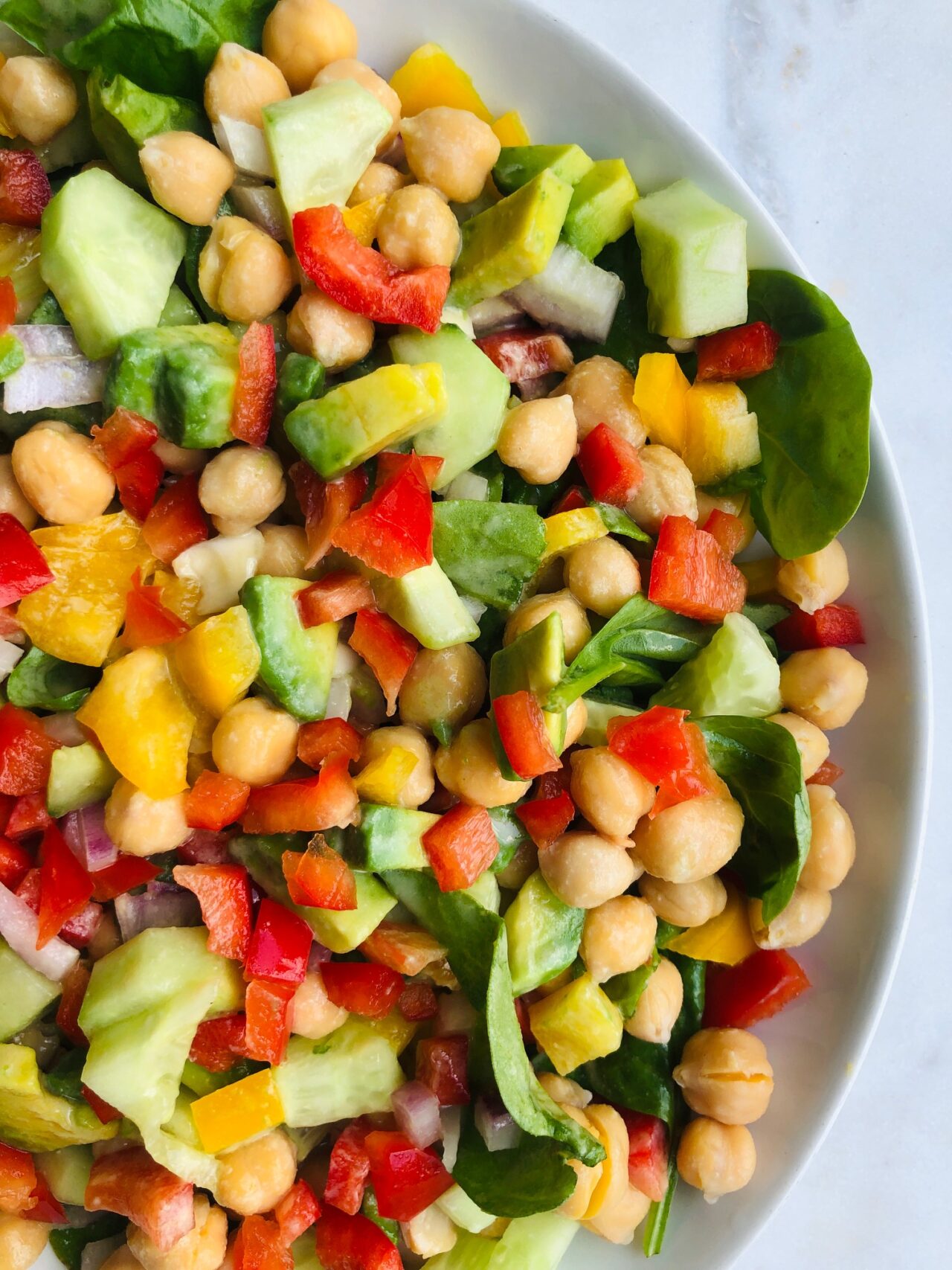 Tangy Tahini Chickpea Salad - Core Nutrition Health and Wellness