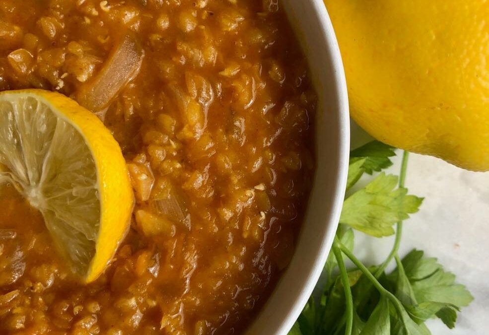 Quick and Healthy Red Lentil Soup with Lemon