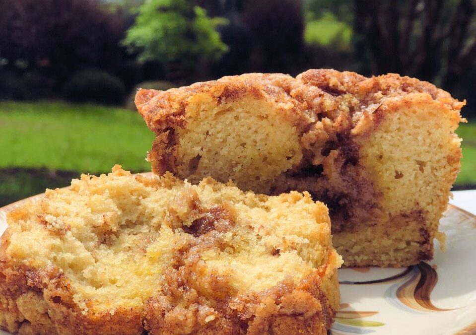 Cinnamon Streusel Coffee Cake Recipe (vegan + better than Starbucks)