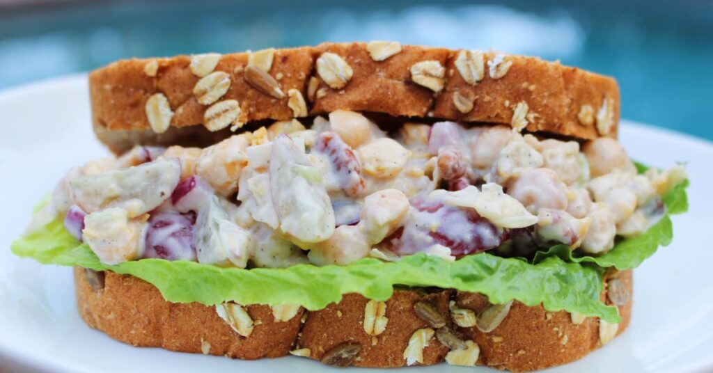 Healthy Vegan Chickpea Salad Sandwich