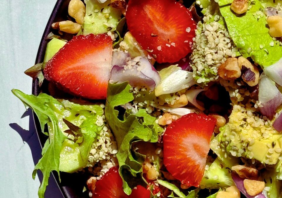 Strawberry Walnut Salad Recipe (Gluten Free & Vegan)