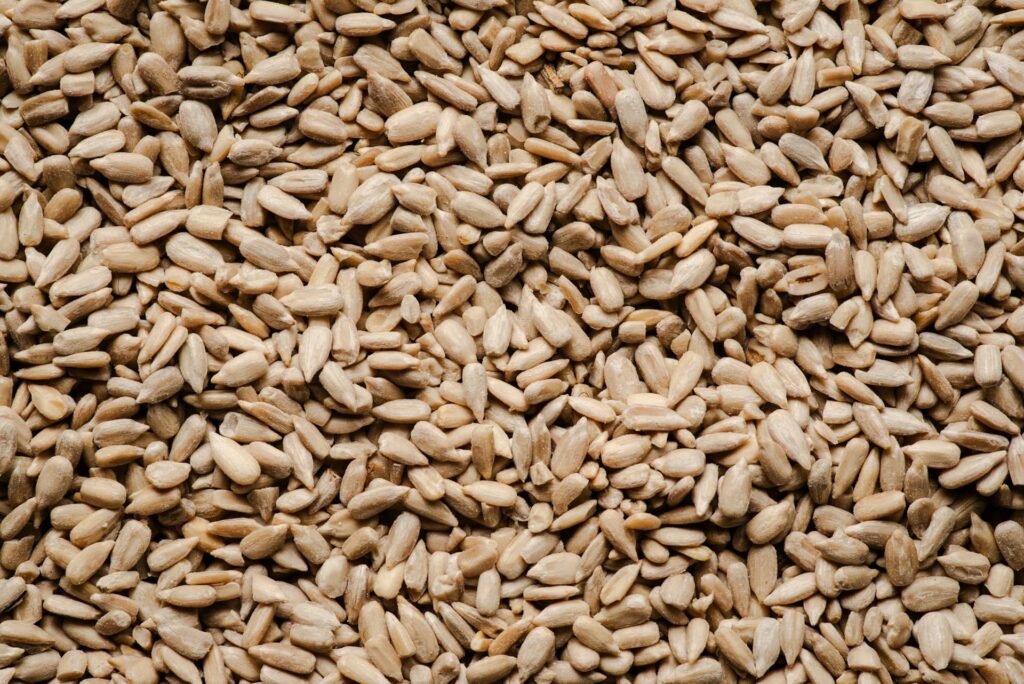 Sunflower seeds, a healthy snack with zinc to support immune system.